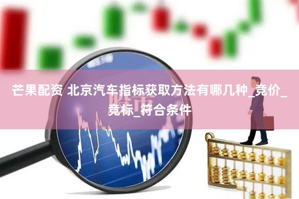 芒果配资 北京汽车指标获取方法有哪几种_竞价_竞标_符合条件